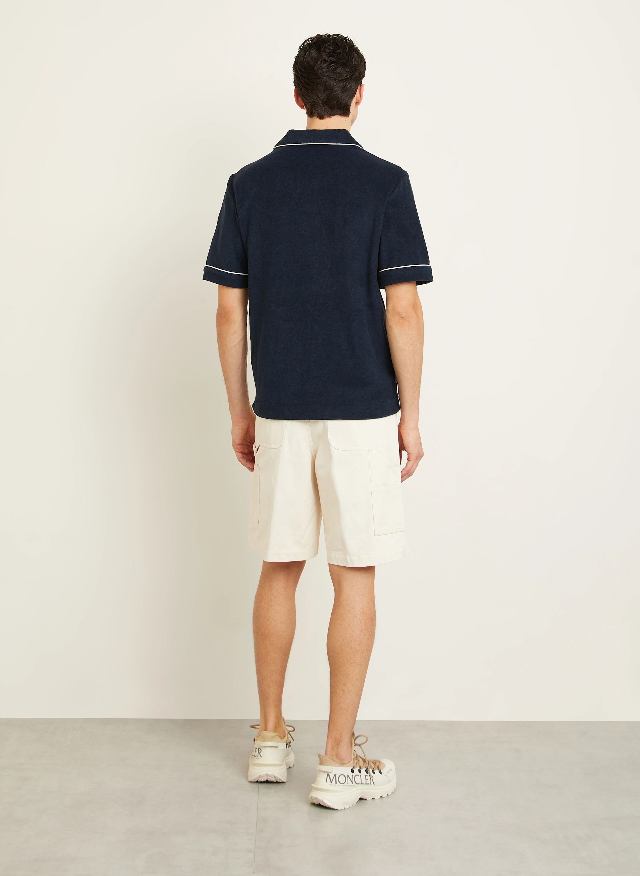 MONCLER Frottee-Poloshirt Loose Fit