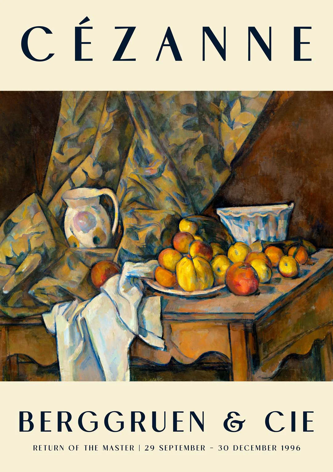 Äpfel & Pfirsiche Kunstausstellung von Paul Cézanne