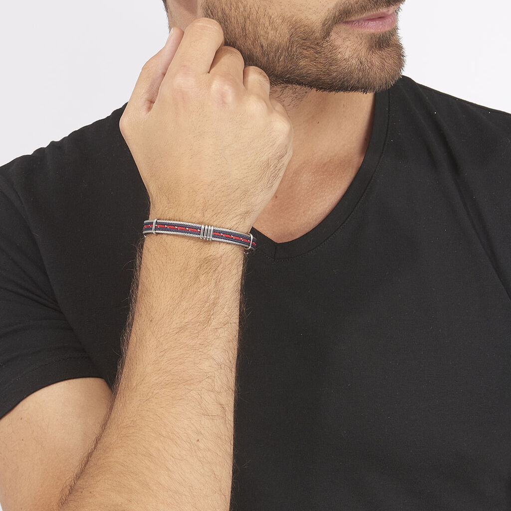 Bracelet Erick Acier Blanc