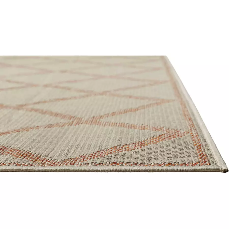 Homie Living Outdoorteppich In & Outdoor Bergamo beige rot