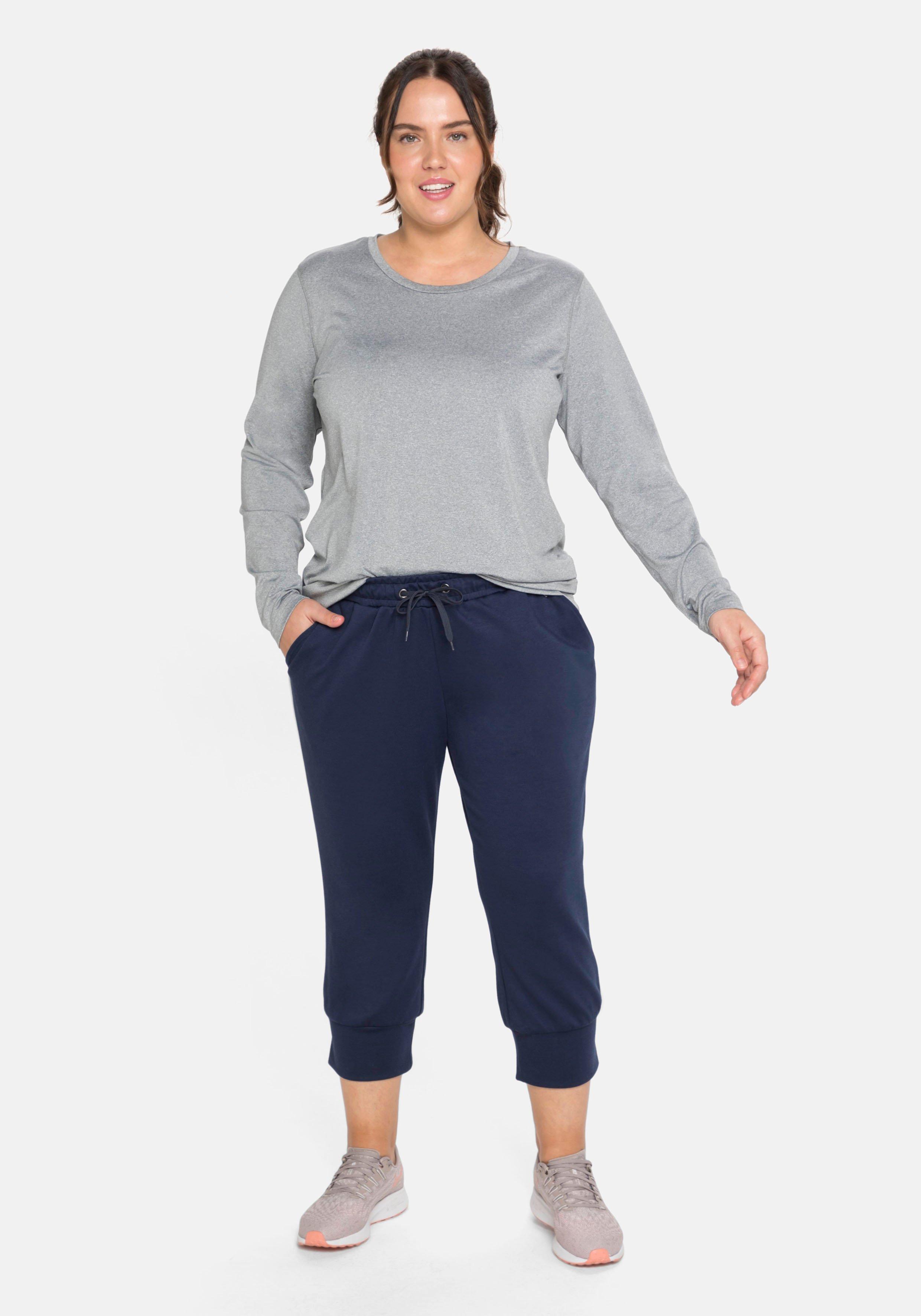 Jogginghose in 3/4-Länge, mit Kontraststreifen