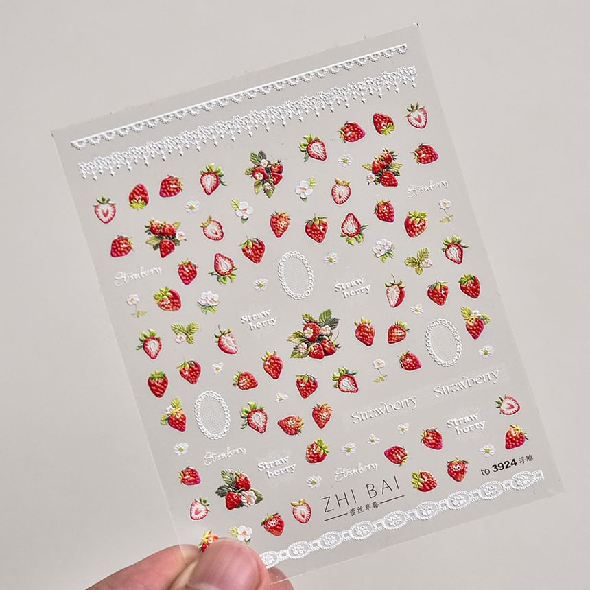 tomoni - Aardbeien Nail Art Stickers