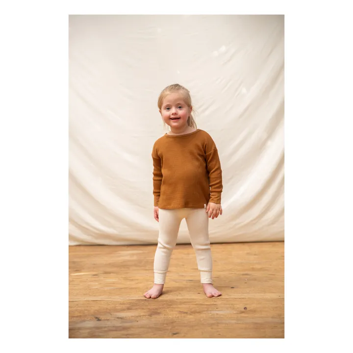 Matona T-Shirt Coton Bio Gaufré | Camel