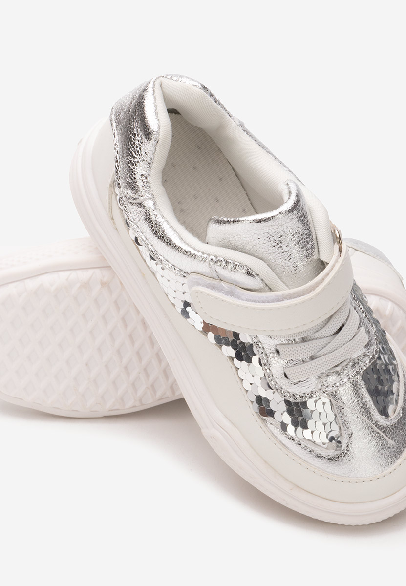 Baskets fille blancs Belda