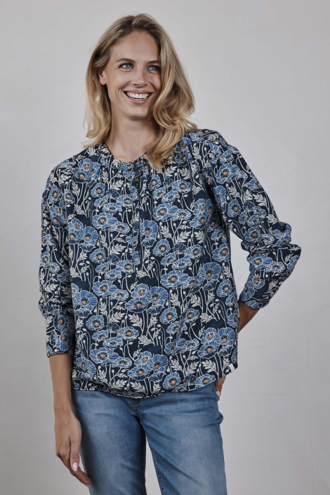 DIDI blauwe dames blouse