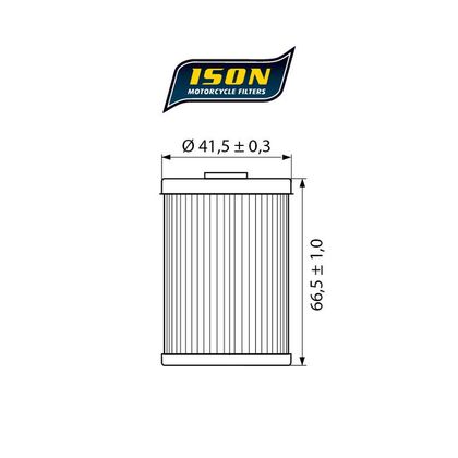 Filtre à huile Ison 655 ELEMENT Type Origine