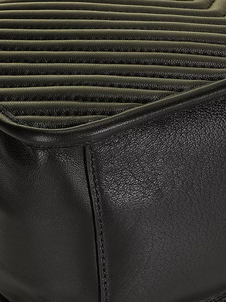 LES VISIONNAIRES Ledertasche - Tot Bag LENA QUILTING schwarz