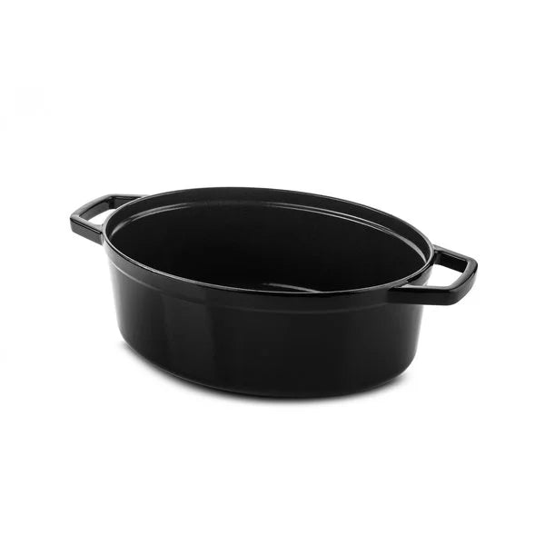 DUCQ Ovale Braadpan  Gietijzer Black - 31 x 24 cm