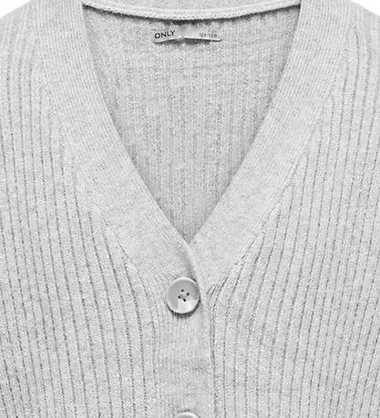 Kids Only Cardigan - Strik - KogMandy - Light Grey Melange
