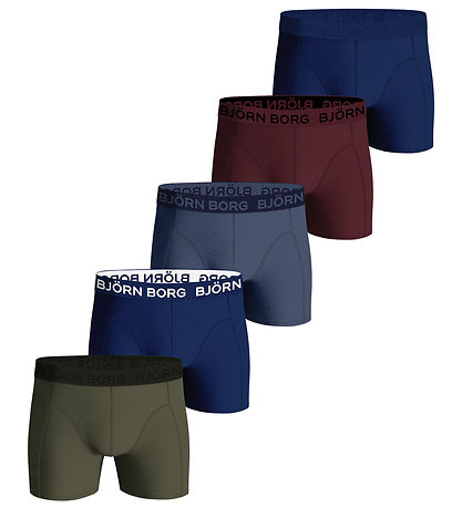 Bj?rn Borg Boxershorts - 5-pak - Blå/ Grøn/R?d