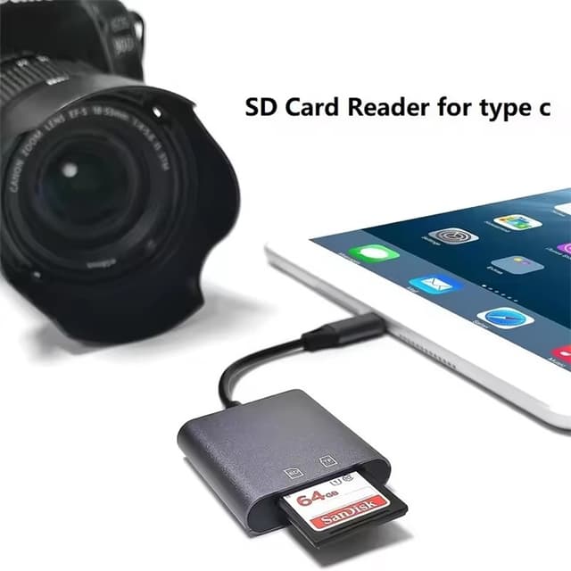 NÖRDIC USB-C Kortlæser SD UHS-I