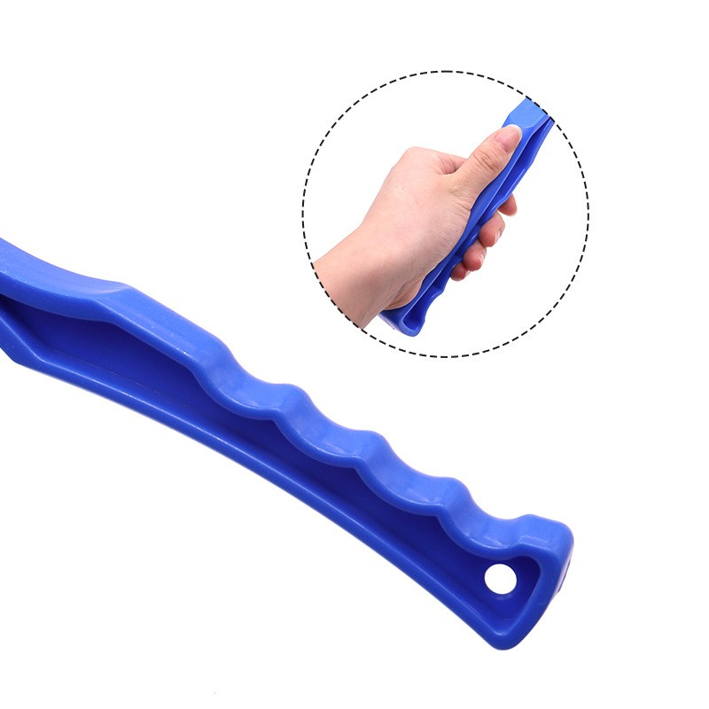 (46cm) Hunde Ballschleuder Spielzeug Ball Wurfgerät Outdoor Apportier Spiel inkl. Tennisball - Blau