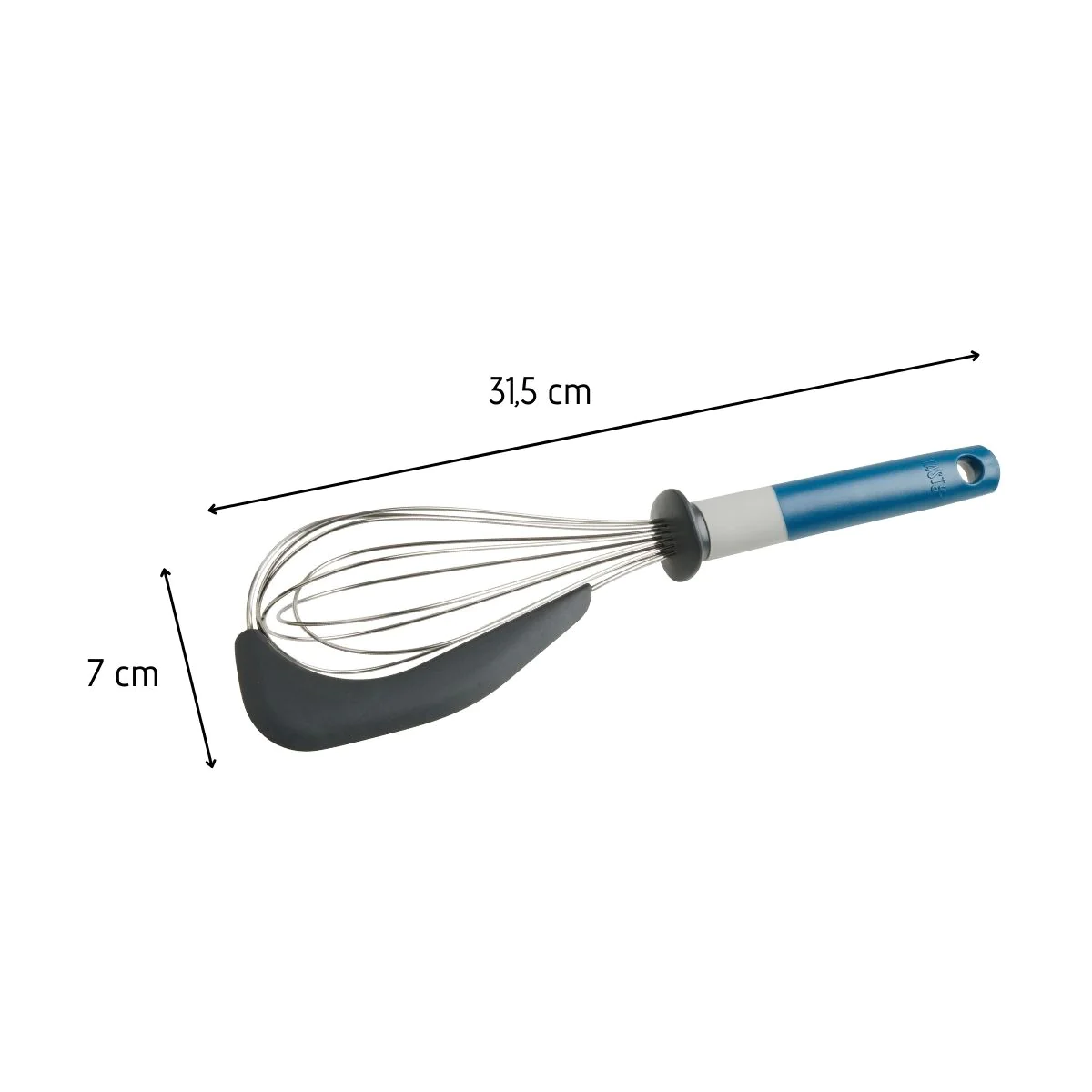 Fouet de cuisine et pâtisserie en inox avec spatule 31,5 cm Core Tasty
