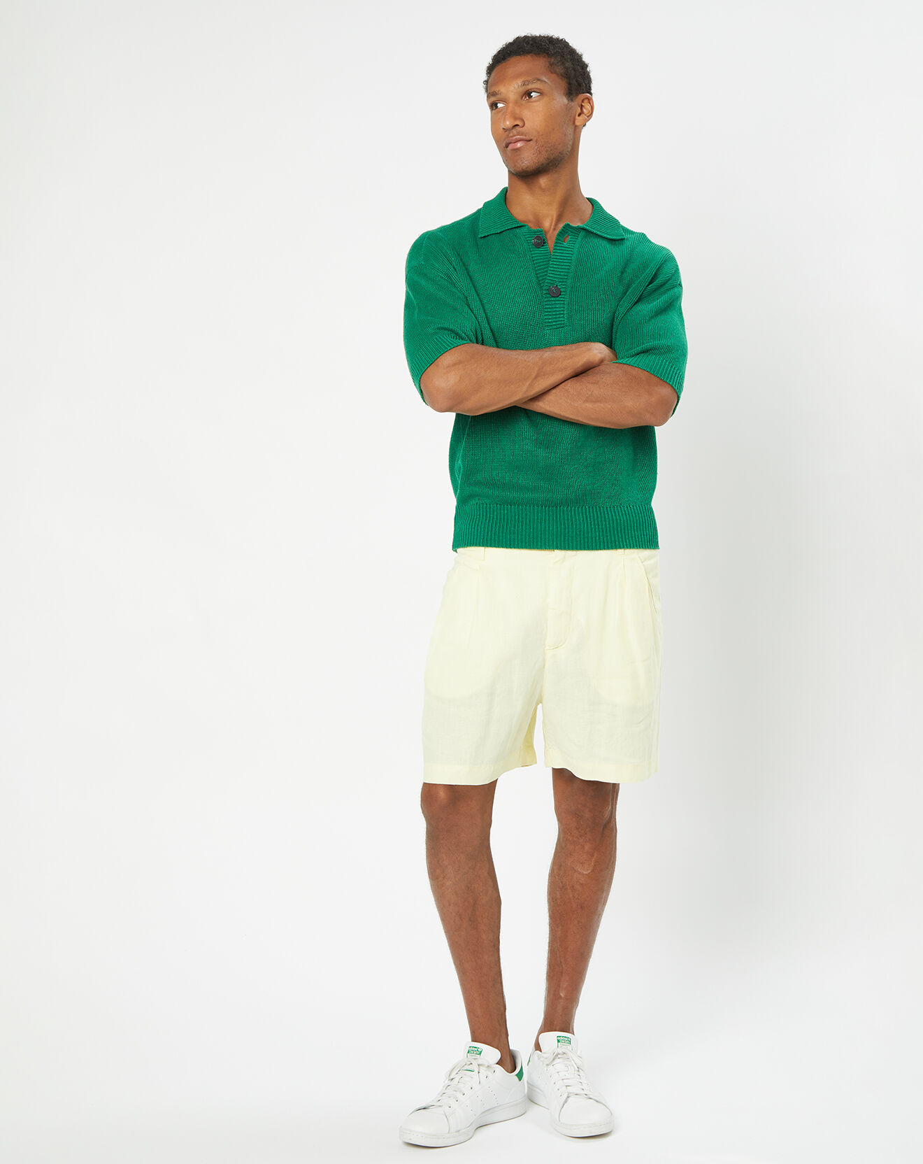Marc O'Polo Short 100% Lin Lavsjo Pinces jaune