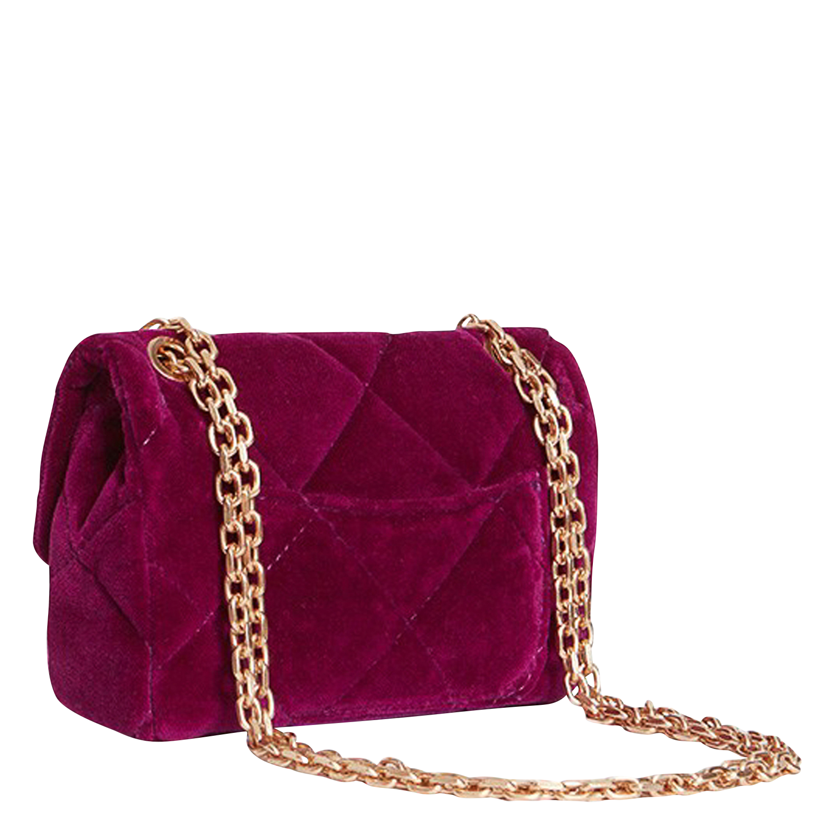 NANO MOON - Sac bandoulière en velours | Violet