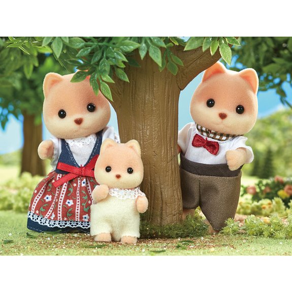 La famille chien caramel - Sylvanian Families 5459