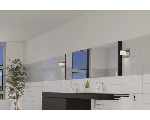 FLAIR LED wandlamp, 1-lichts, 630 lm, 3000 KH, 12 cm, Kynosura chroom