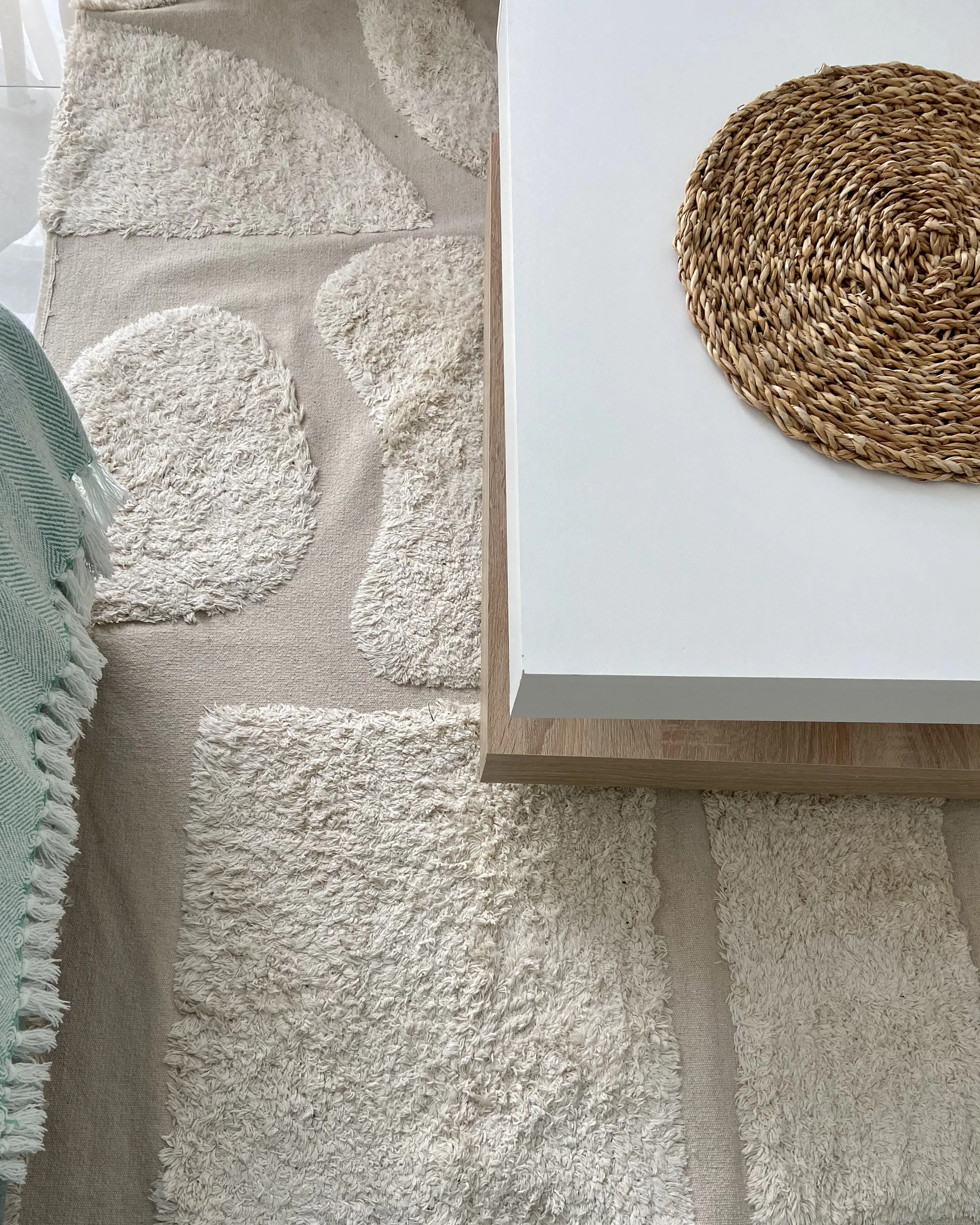 Vloerkleed DIYADIN Beige 160 x 230 cm Katoen