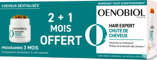 Oenobiol Hair Expert Chute De Cheveux 3x60 Comprimés