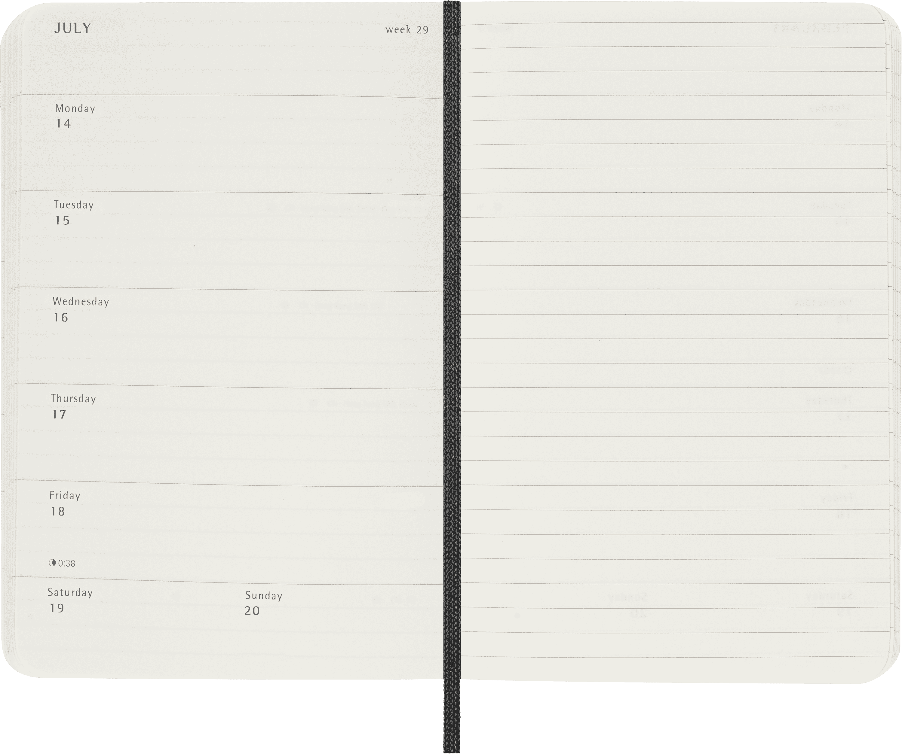 Classic Planner 2025 Pocket Weekly, soft cover, 12 months