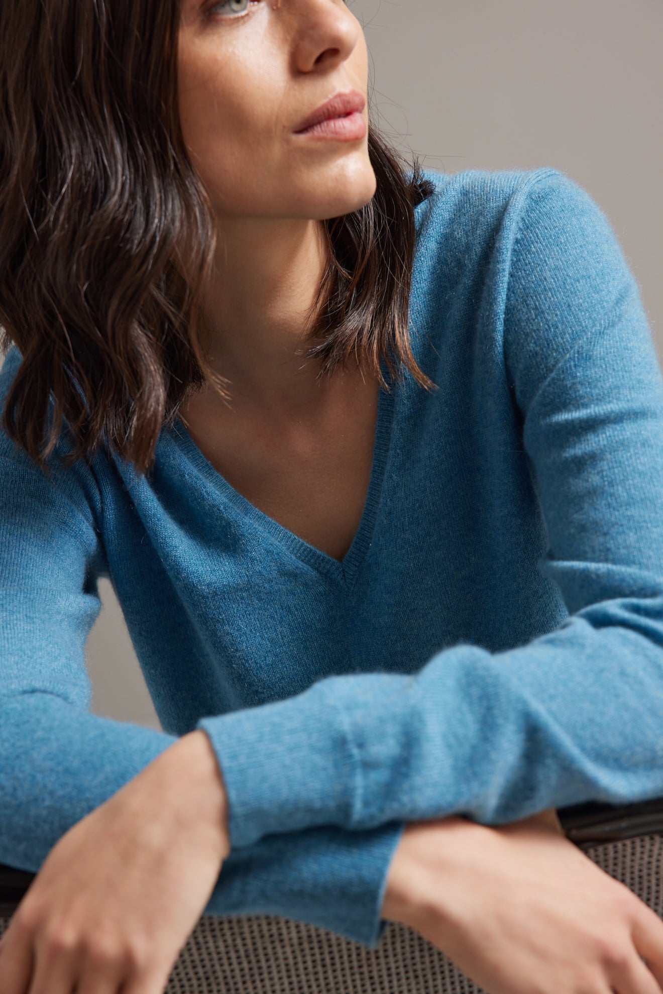 Pull col V femme - Collection Cachemire