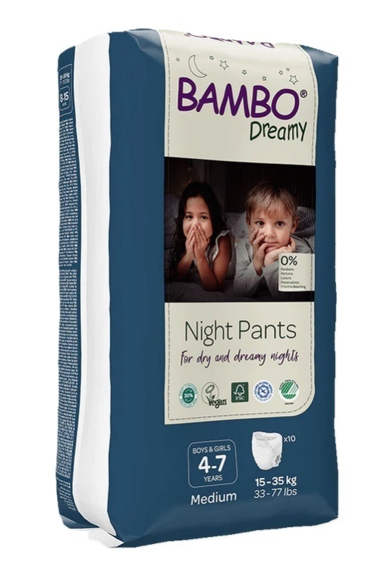 Bambo Nature Nachtbroekjes 4-7 jaar 10 Stuks