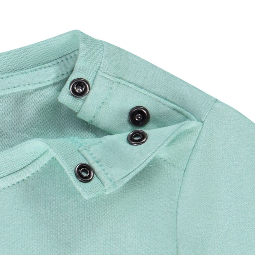 T-shirt manches courtes en jersey avec patch effet 3D ludique pour bébé garçon - Vert