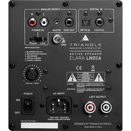 Enceinte connectée Hifi Triangle Elara LN05A Bois Noir vendues par paire
