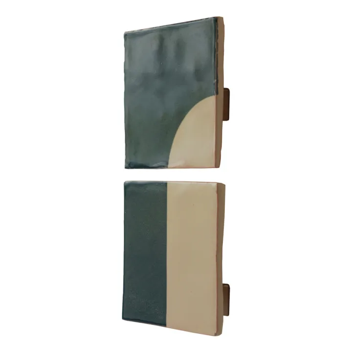 Violaine d'Harcourt Applique Tiles | Bleu