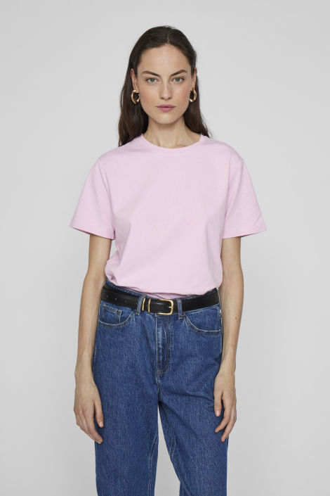 Vila roze dames t-shirt