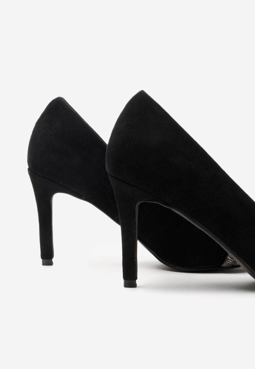 Chaussures stiletto en cuir noirs Marillia V2