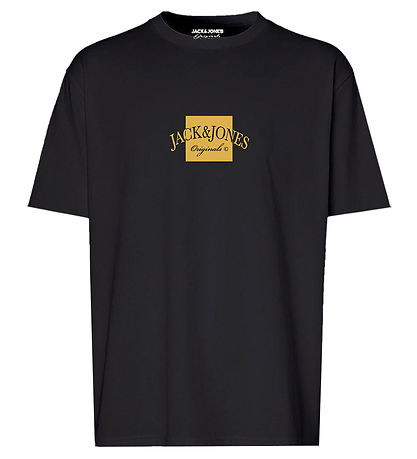 Jack & Jones T-Shirt - JorBoston - Schwarz m. Print