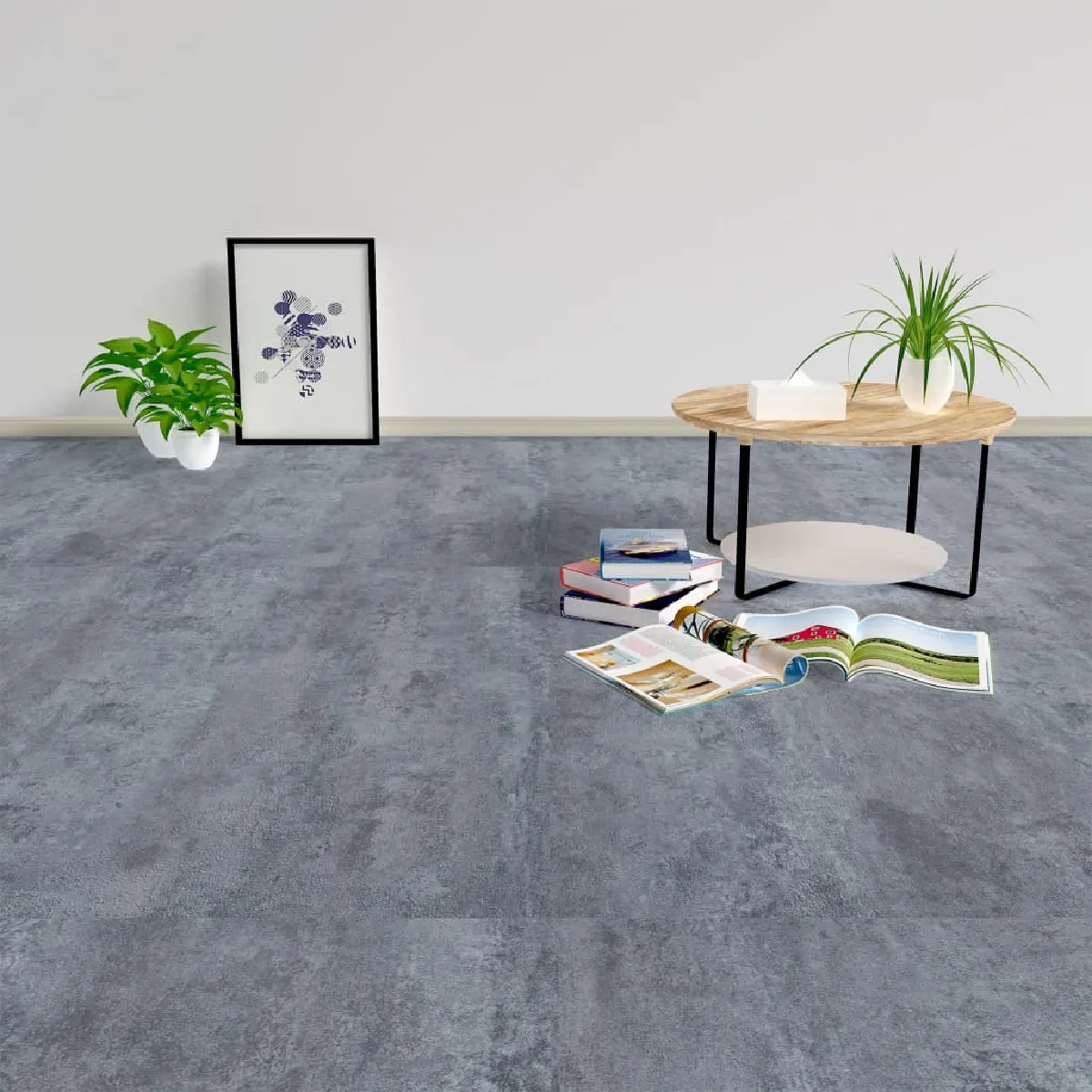 vidaXL Planches de plancher autoadhésives PVC 5,11 m²