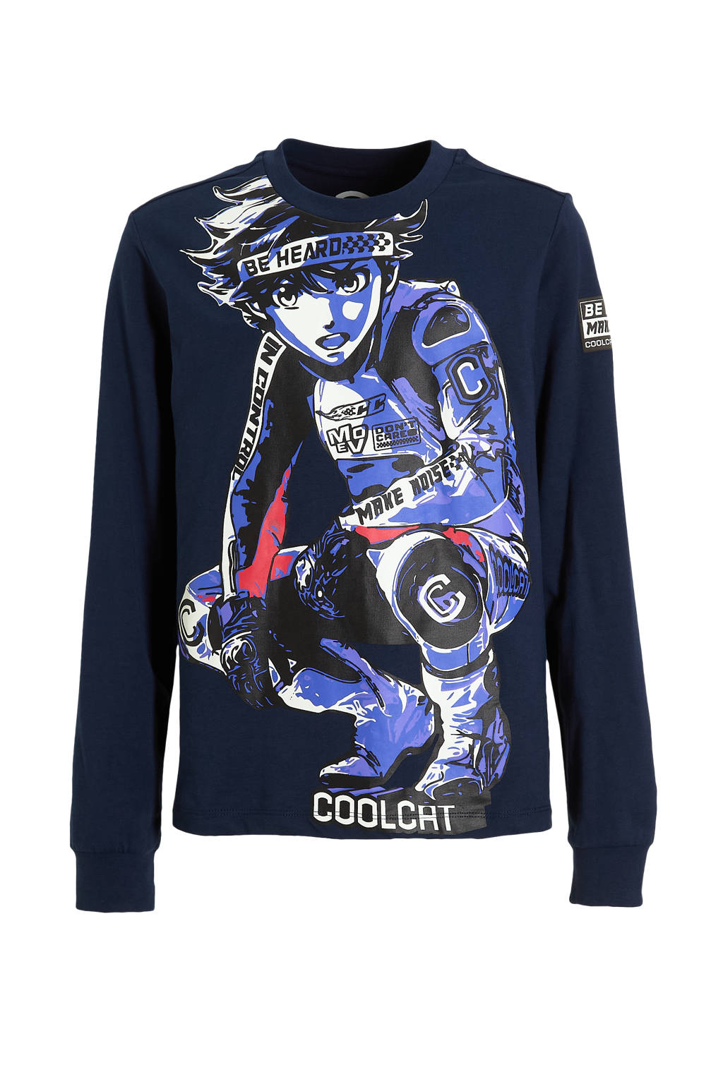 Coolcat Longsleeve T-shirt Theo met Motor Boy Print