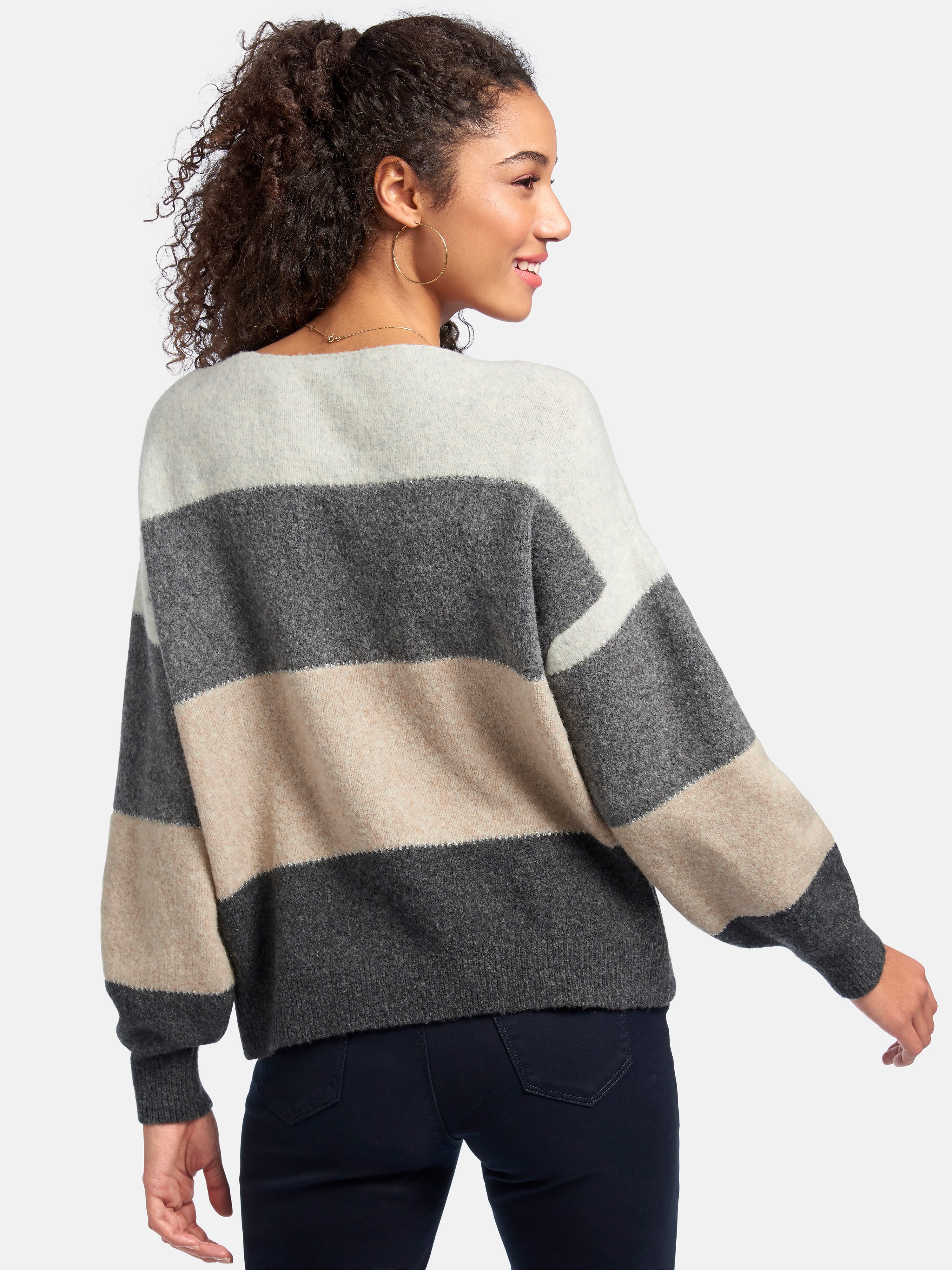 Pullover mit U-Boot-­Ausschnitt