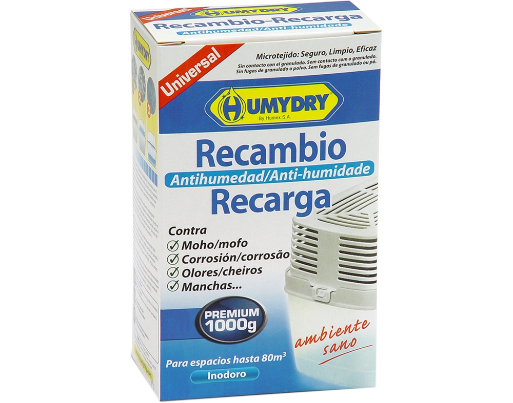RECARGA PARA DESUMIDIFICADOR HUMYDRY MAGNUM 1KG