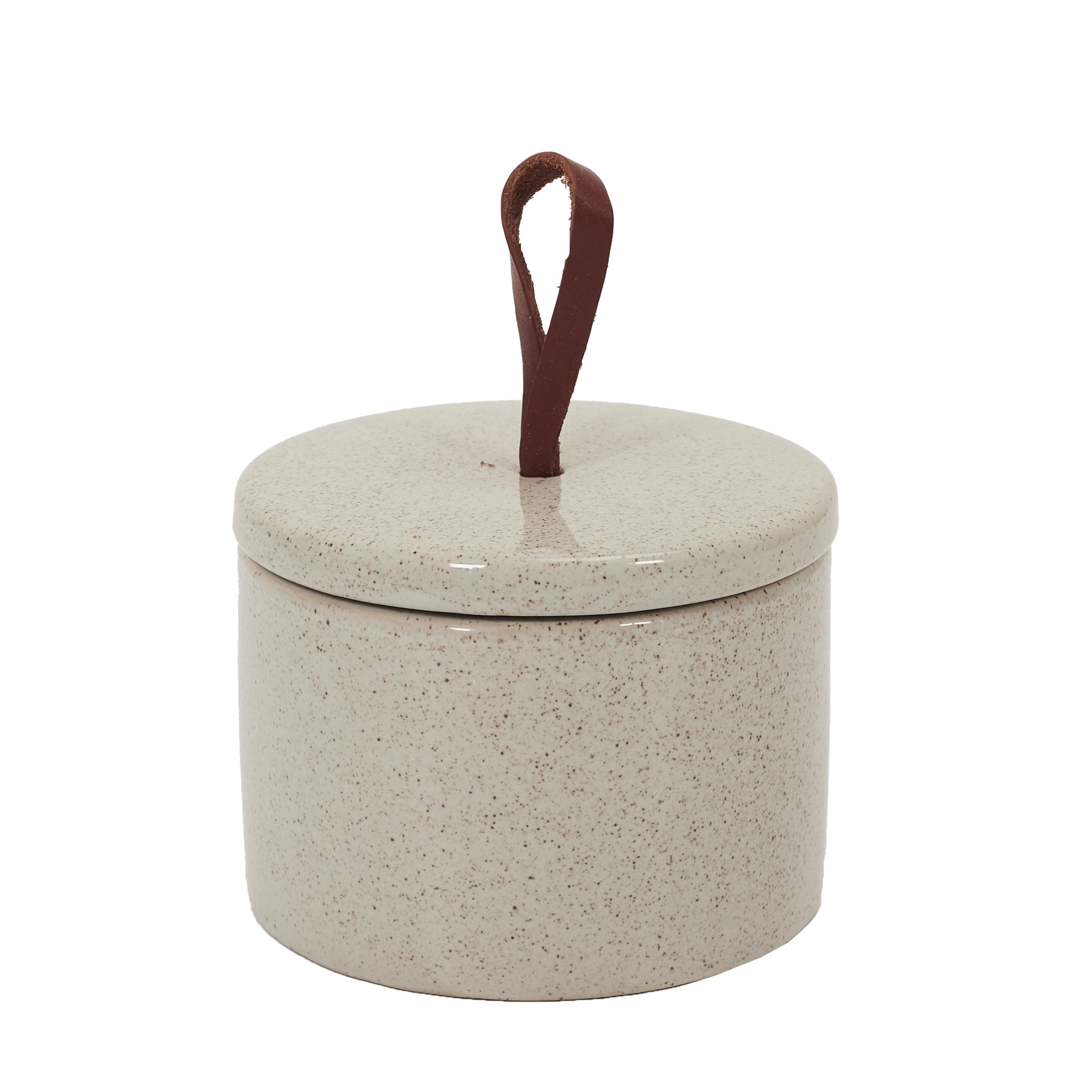 BOITE CERAMIQUE STYLE VINTAGE D.10X7CM