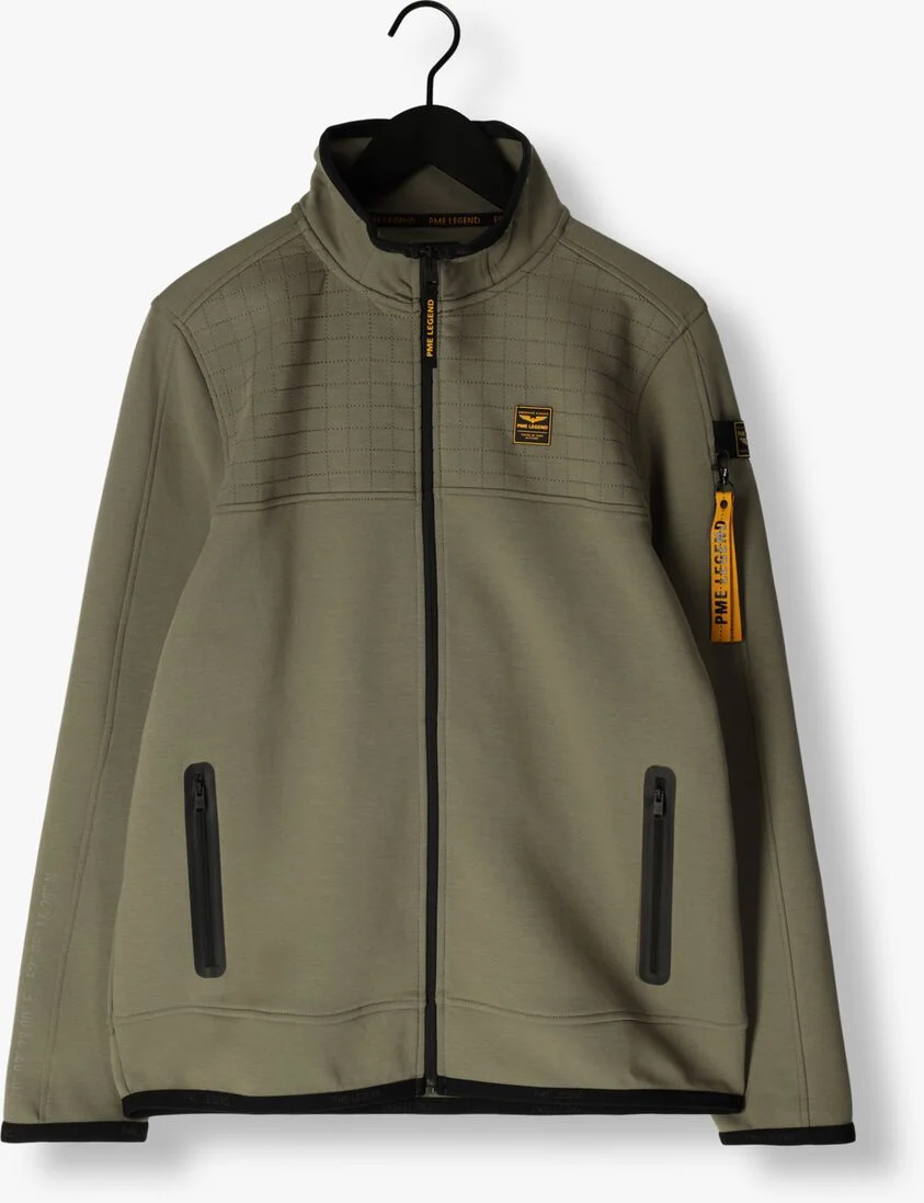 PME LEGEND groene pme legend vest hooded jacket spacer look sweat