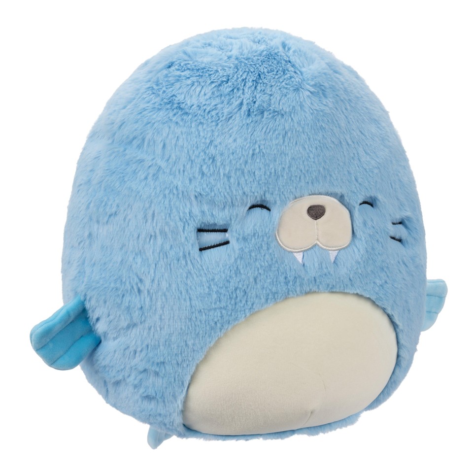 Squishmallows - 30 cm Bamse P21 Fuzz A Mallows - Harvey Walrus