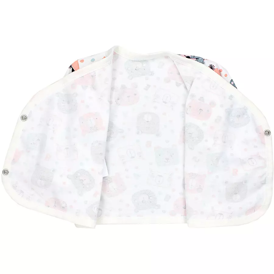 TupTam Baby Langarm Wickelshirt 5er Set rosaweiß