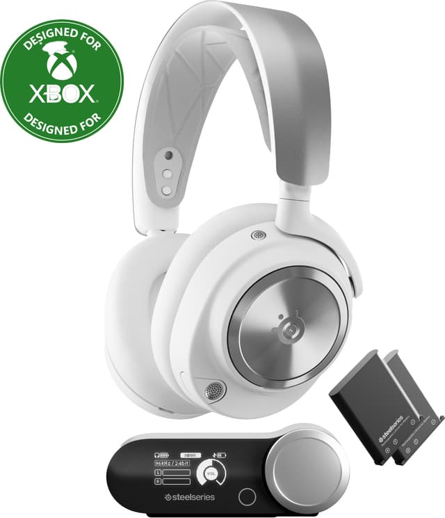 SteelSeries Arctis Nova Pro gaming-høretelefoner (hvid)
