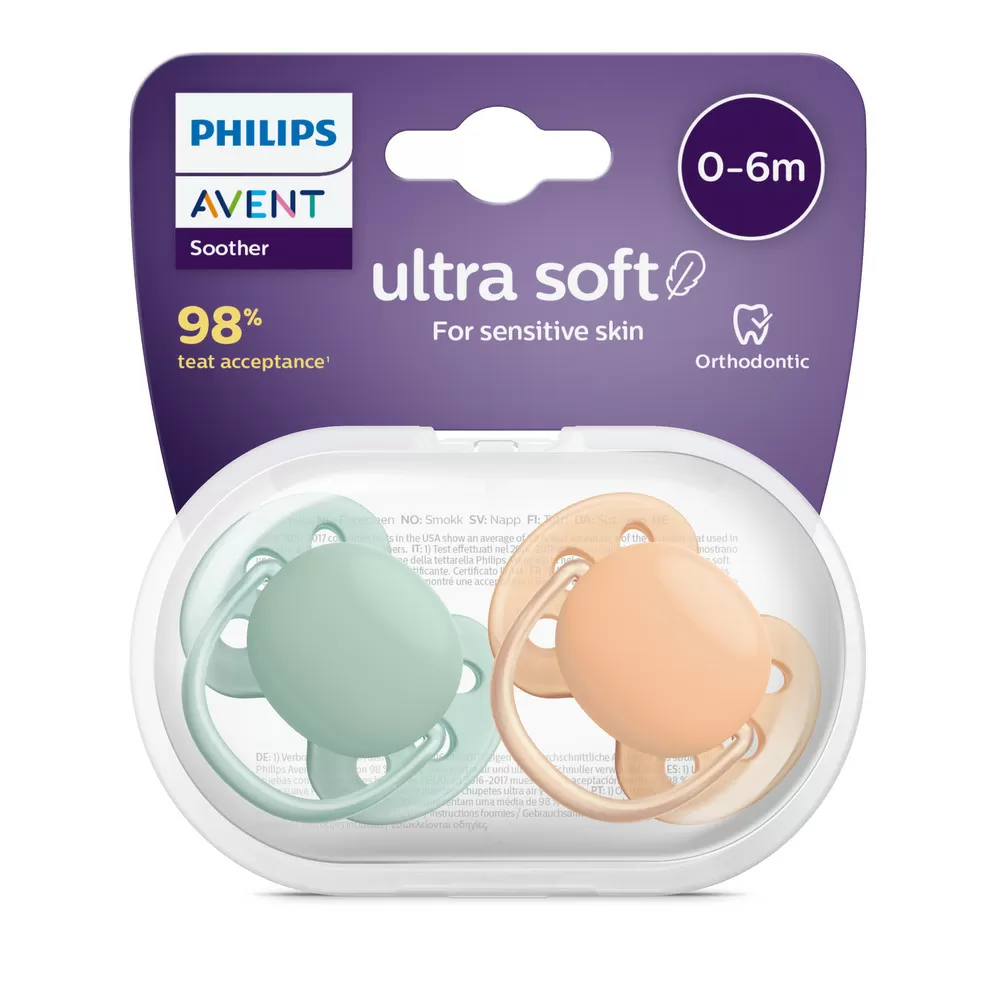 Philips Avent Ultra Soft 0-6 mdr. - 2 stk.