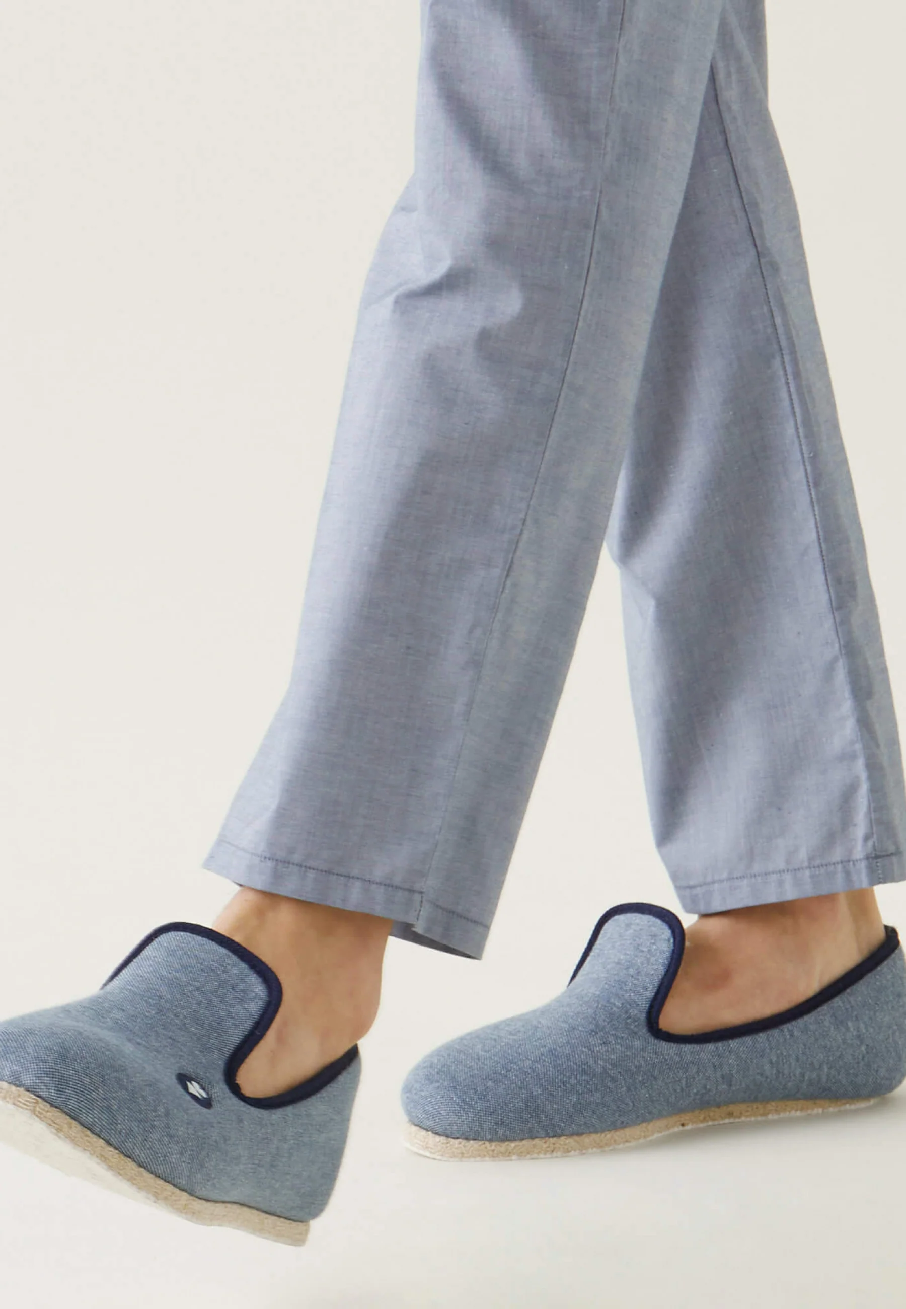 Bas de pyjama en chambray-Tim Chambray