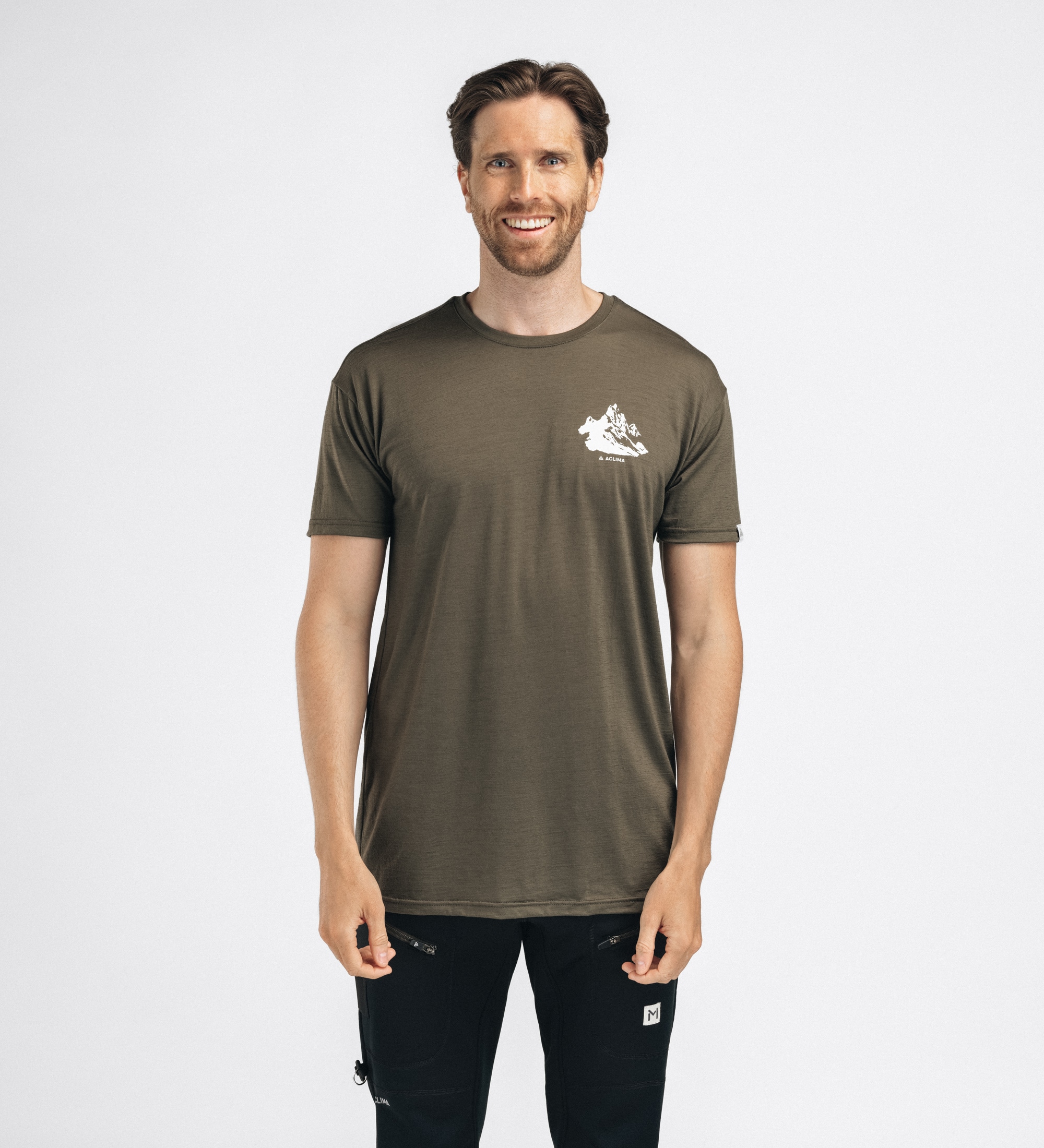 Aclima LightWool 140 Classic Tee Mountain, Mann<br>Super komfortabel i 100% myk merinoull!