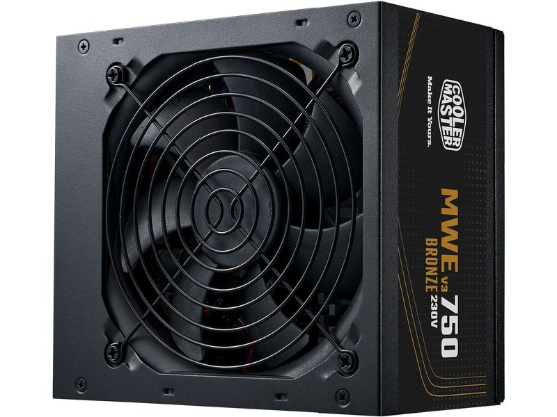 Cooler Master Netzteil MWE Bronze V3 230 V 750 W Leises ATX-Netzteil mit 750 W Leistung
