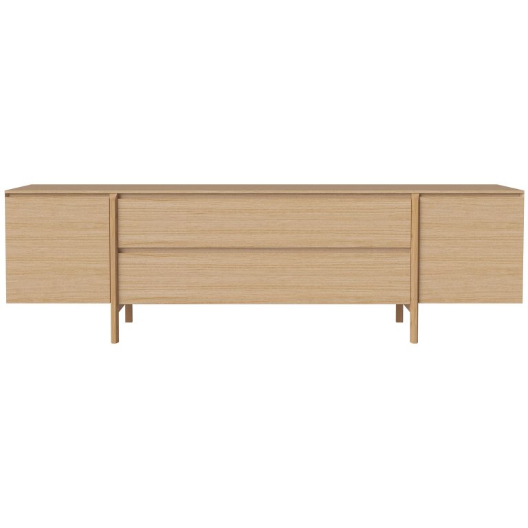 Bolia Daia dressoir 240cm met lades geolied eiken