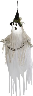 Halloween Spøgelse Med Lys - Hængende - 80 CM