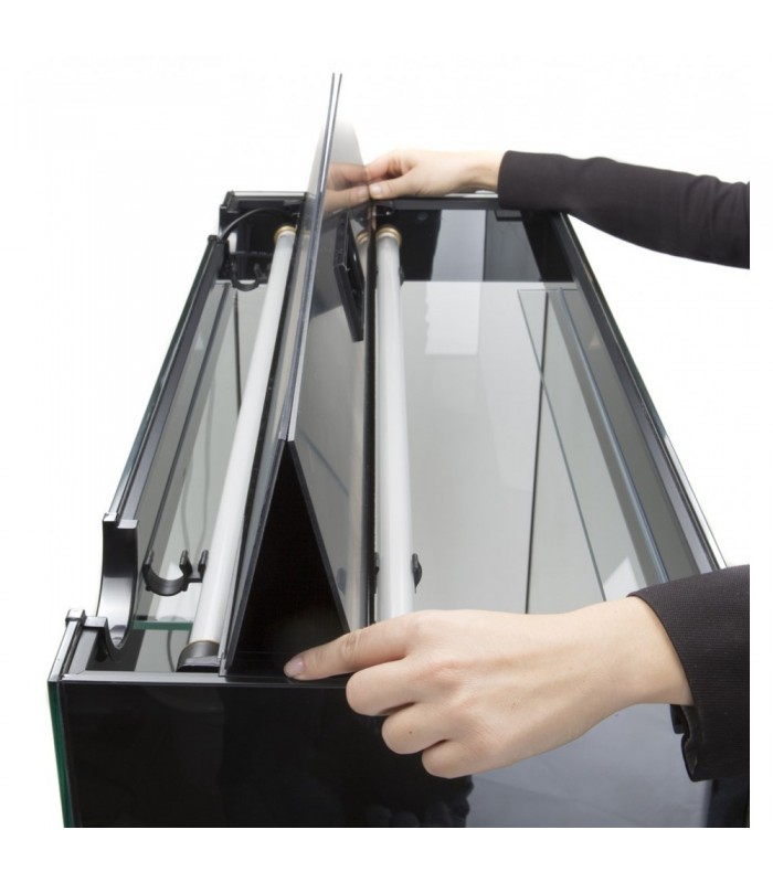 AQUAEL OFERTA AQUÁRIO PRETO BRILHANTE 215 l