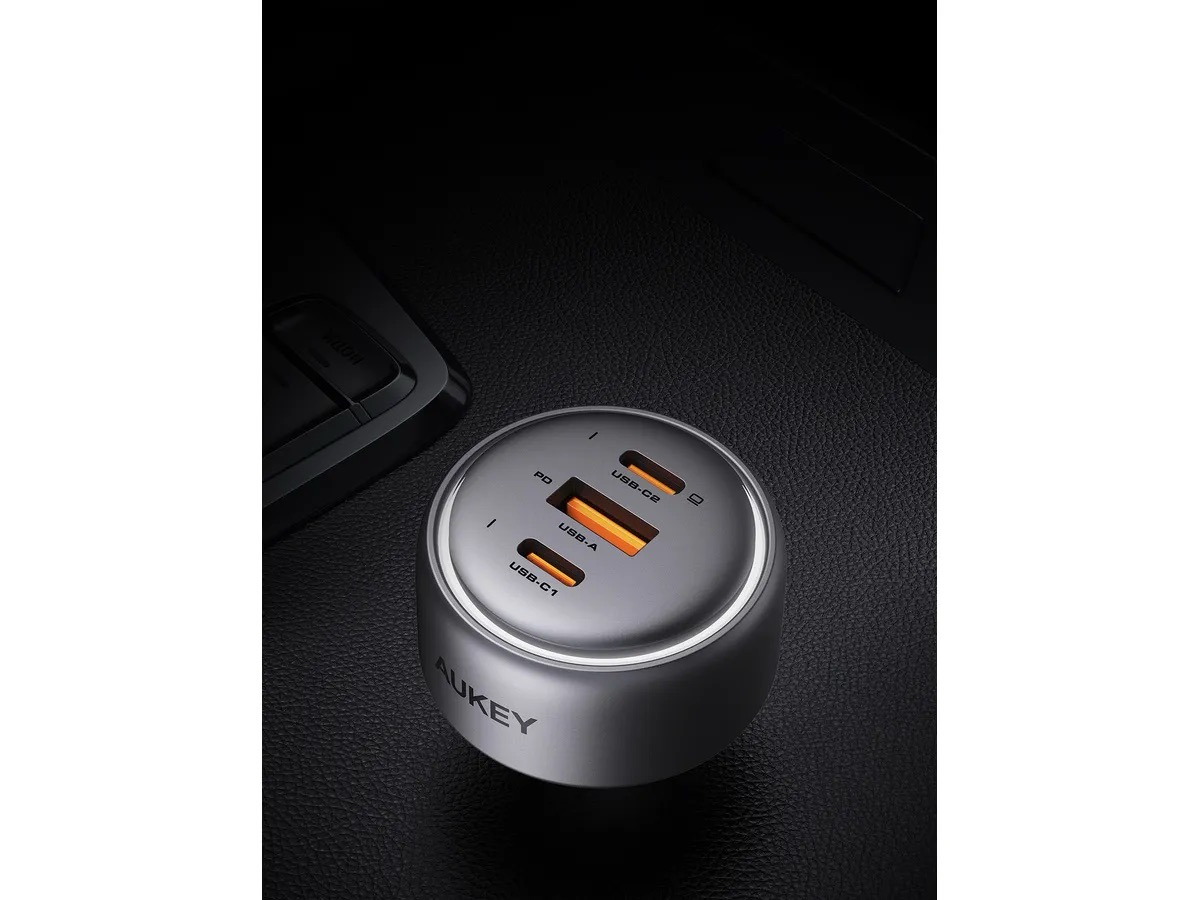 (165W) Pathfinder Dual USB C / USB A Auto KFZ Ladegerät Car Charger Schnellladegerät für Zigarettenanzünder Power Delivery (CC-P4) - Silber