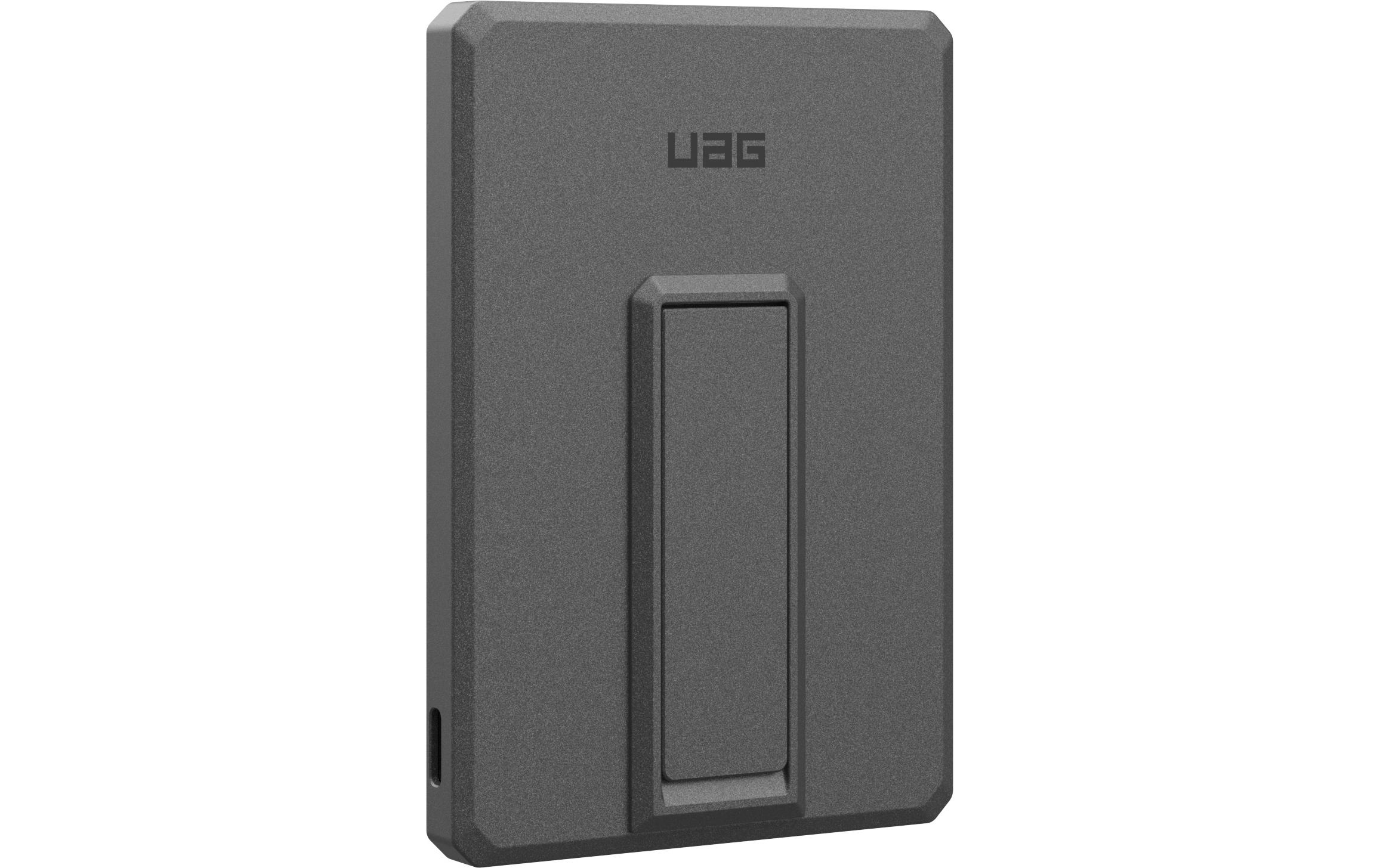 Powerbank Ultra Slim 5000 mAh GrauMagSafe-kompatible Powerbank mit Integrierter Metall-Kickstand